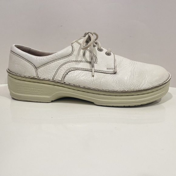 BIRKENSTOCK White Leather Lace-up Shoes Oxfords Casual Germany Men\'s Sz 44 US 11 main image 10
